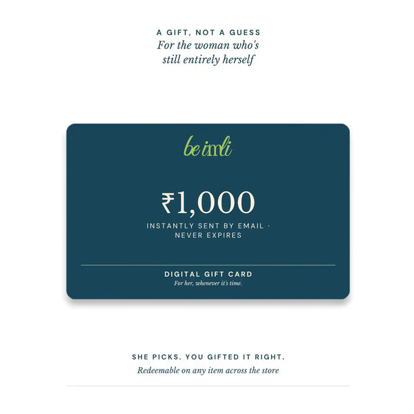The 'be imli' gift card