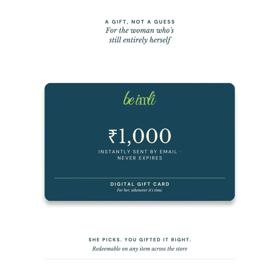 The 'be imli' gift card — ₹1000